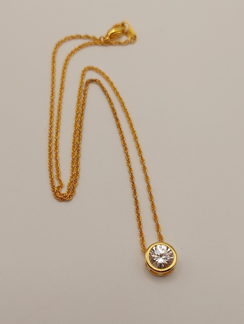 EFFY NIP Gold-Plated Crystal Pendant 18 " Necklace - Picture 13 of 13